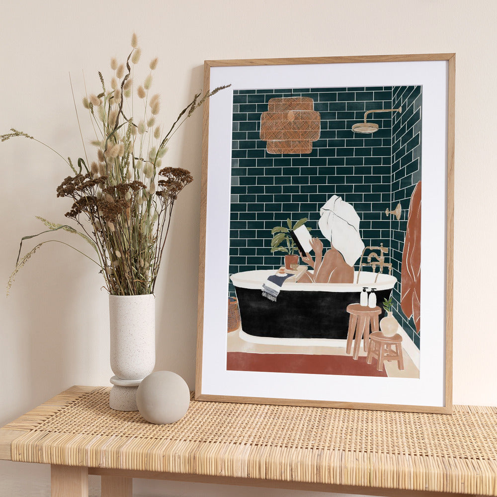 Bathroom Babe - Art Print by Ivy Green Illustrations