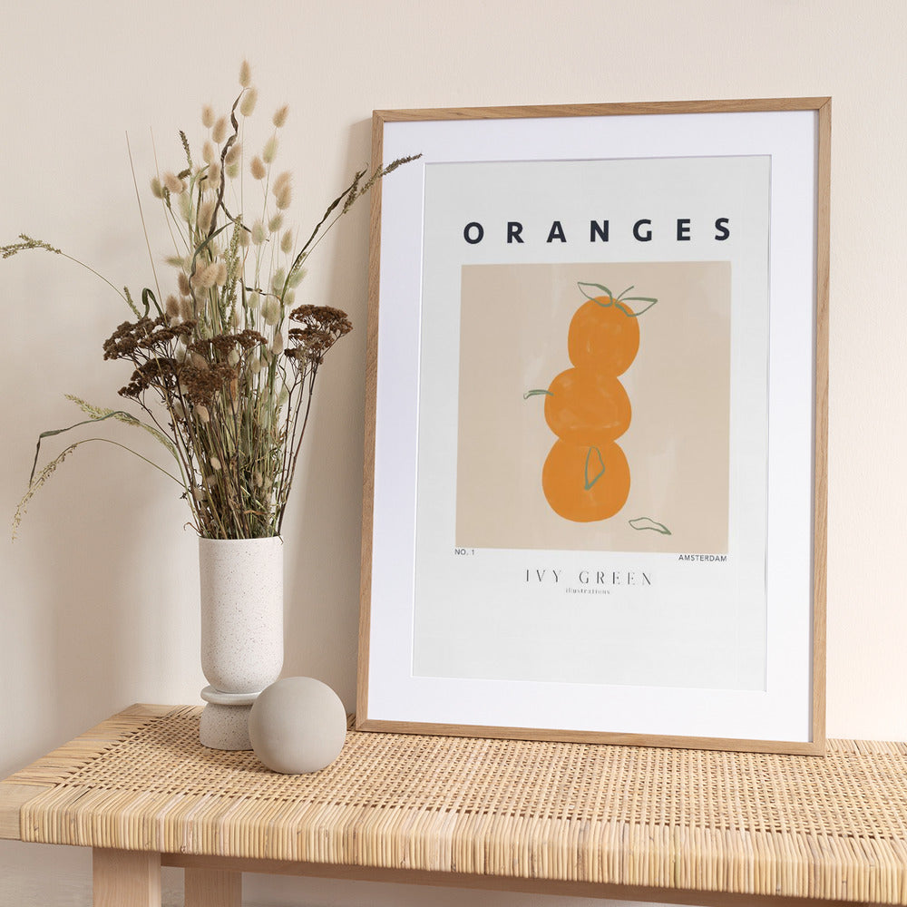 Oranges - Art Print by Ivy Green Illustrations