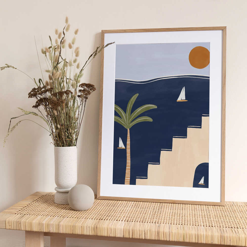 Sailboats - Art Print by Ivy Green Illustrations