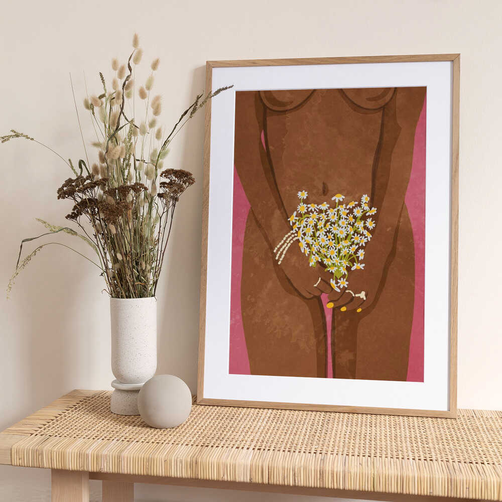 Wearing Flowers - Art Print by Raissa Oltmanns