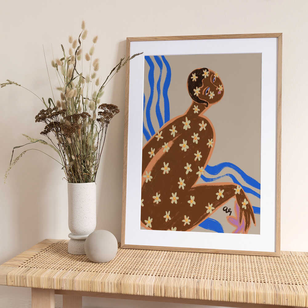 Blooming Daisy - Art Print by Arty Guava