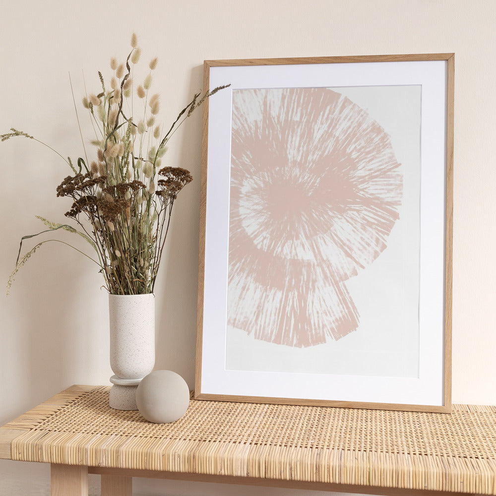 Radiant Spiral Burst - Art Print by Martina