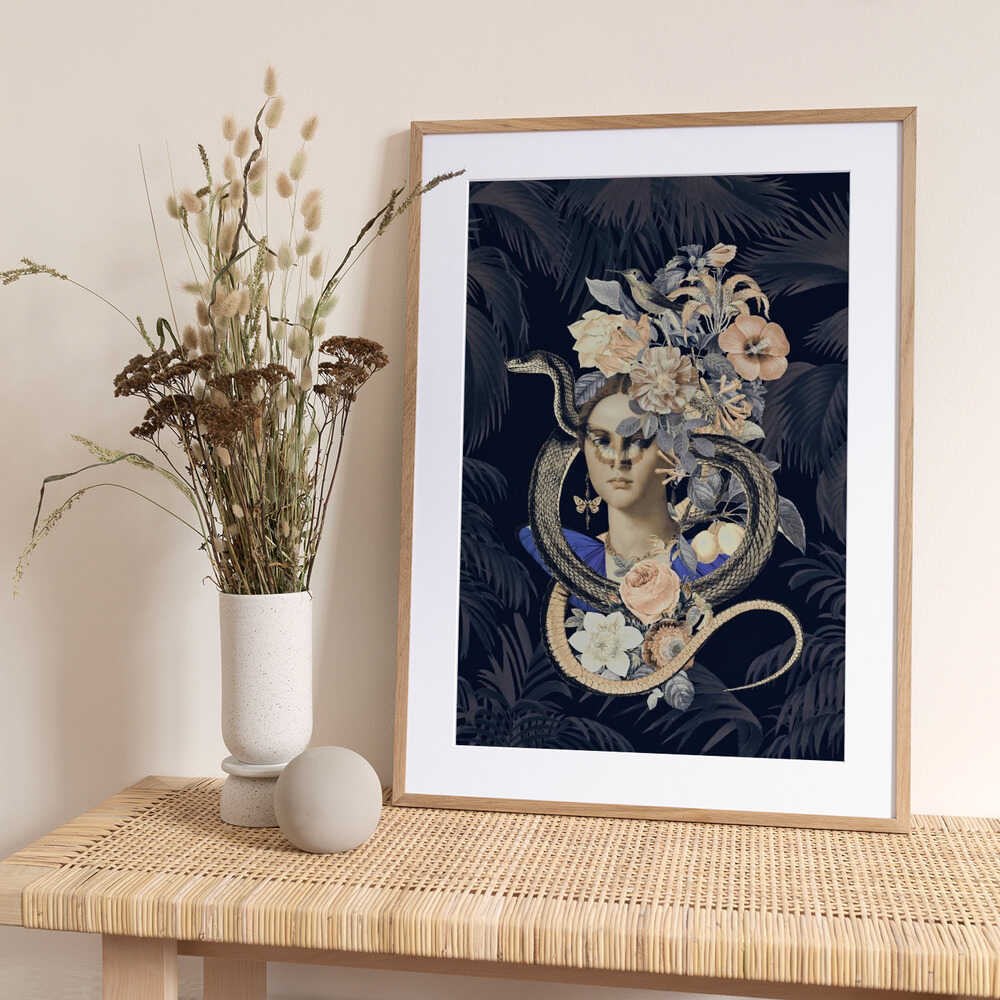 Snake Princess 2 - Art Print by Andrea Haase