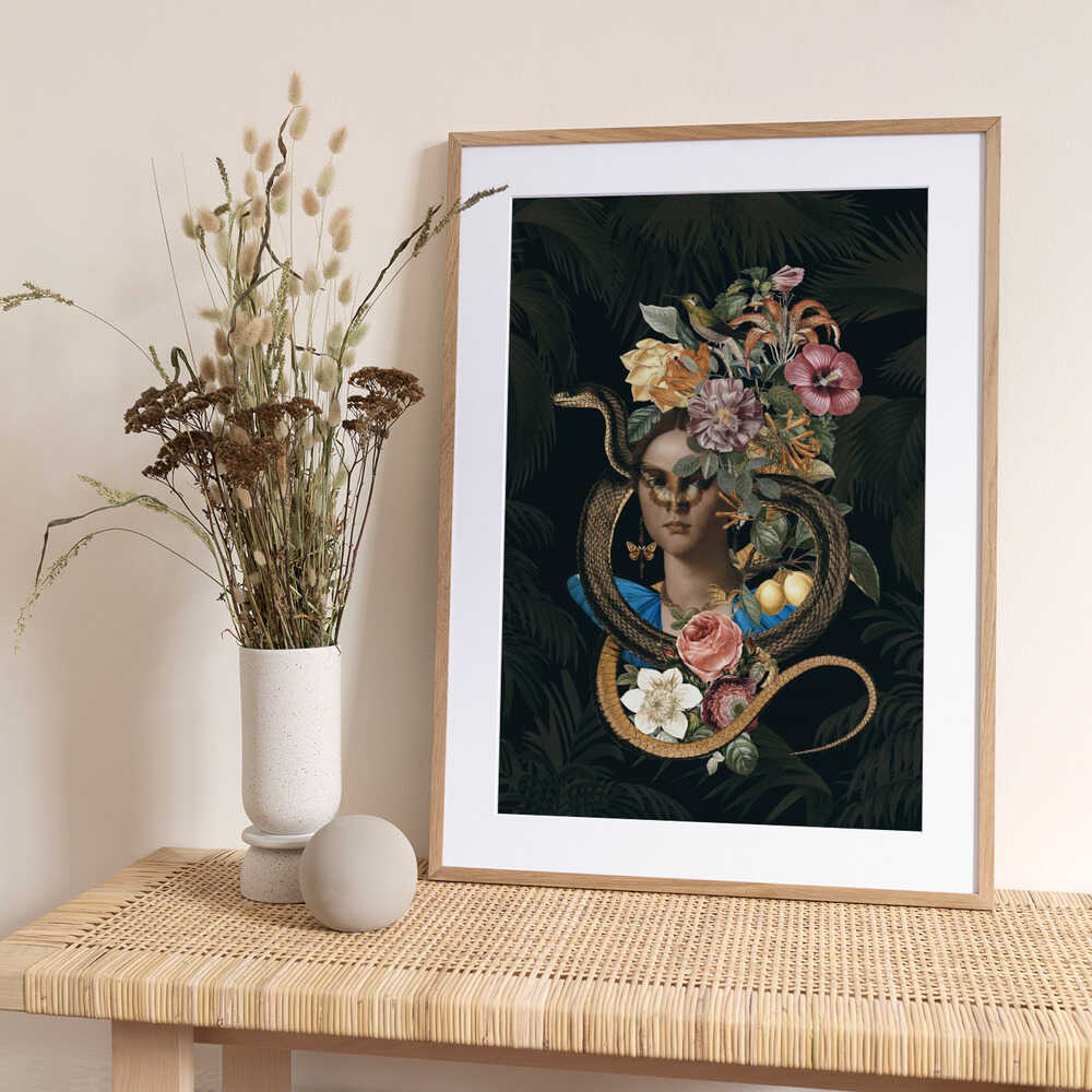 Snake Princess - Art Print by Andrea Haase