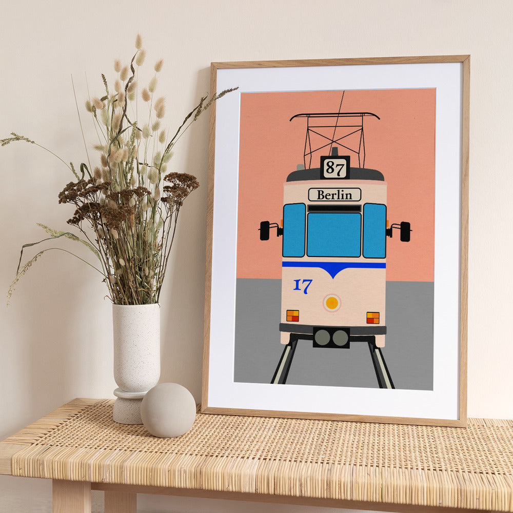 Berlin Tram - Art Print by Rosi Feist