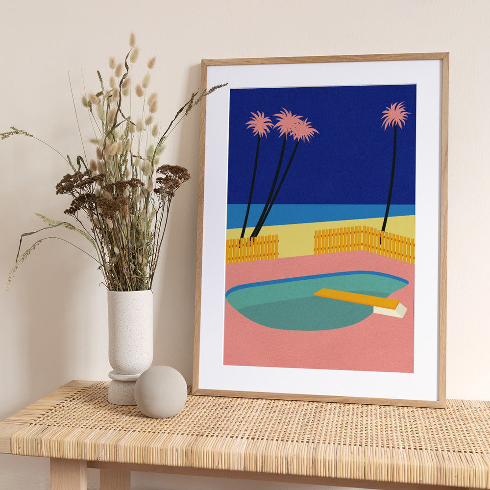 Malibu Beach - Art Print by Rosi Feist