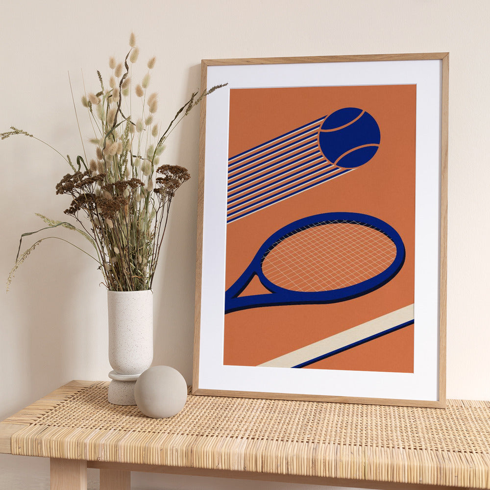Tennis 80s - Art Print by Rosi Feist