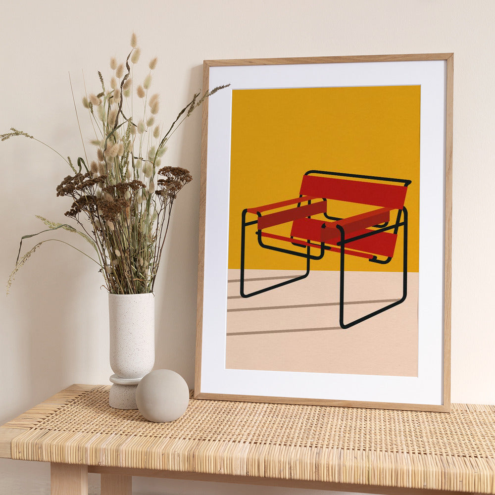 Wassily Chair Marcel Breuer - Art Print by Rosi Feist