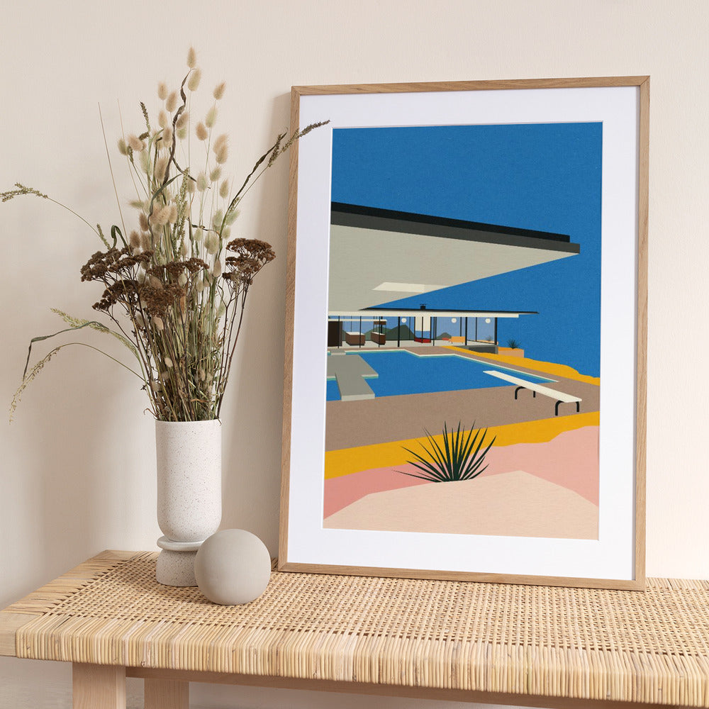 La Stahl House - Art Print by Rosi Feist