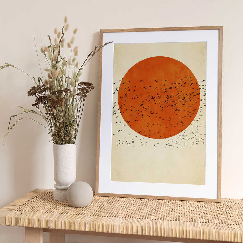 Birds In the Sun - Art Print by Kubistika