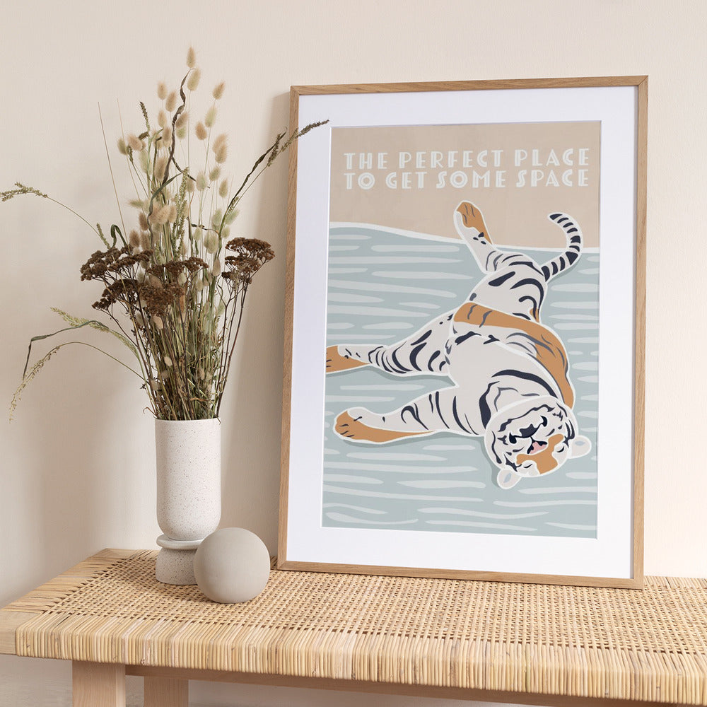 Tiger Typography Kids Quote - Art Print by Sarah Manovski
