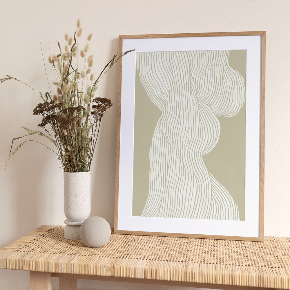 Flowing Lines Elegance - Art Print by Treechild