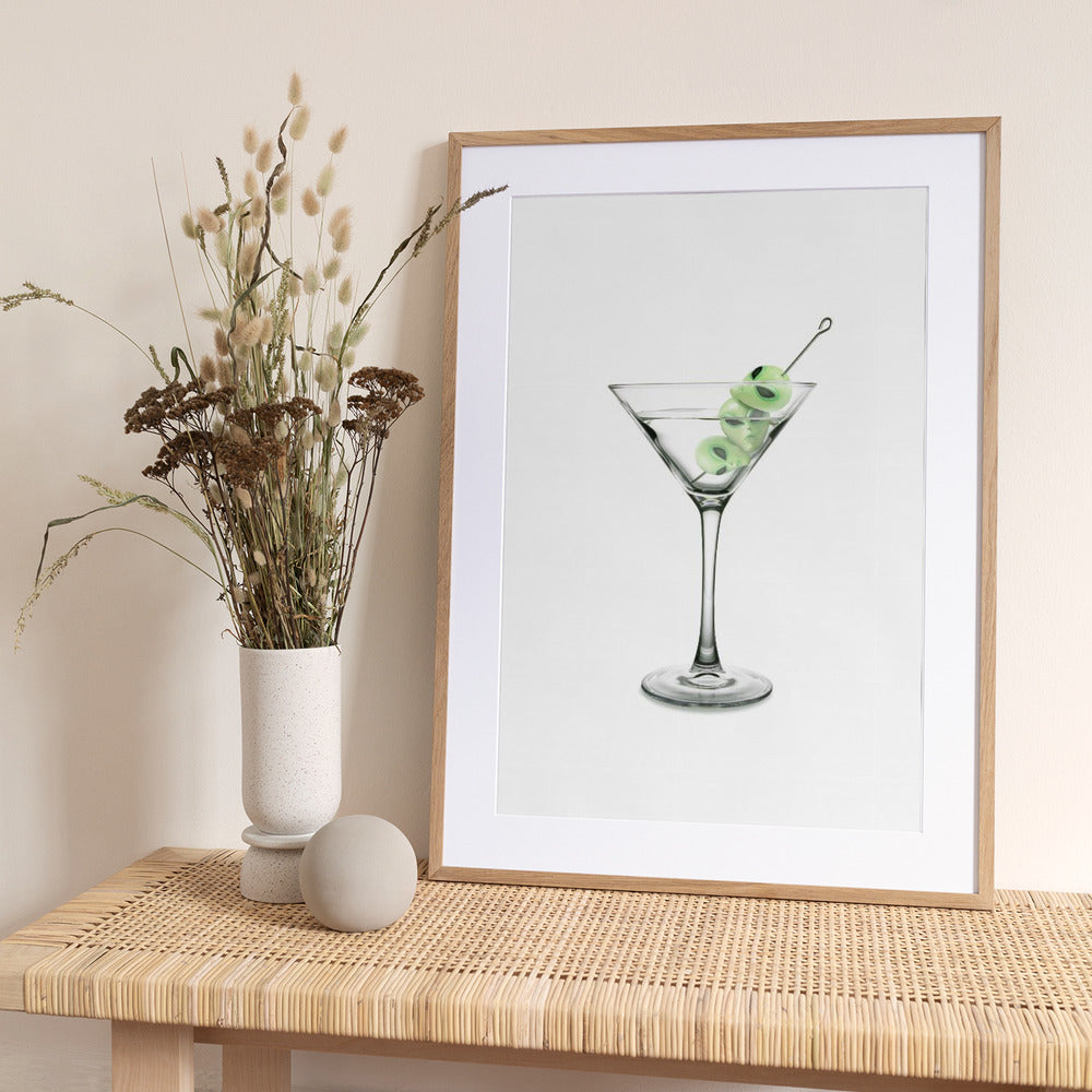 UFO Martini - Art Print by Artem Pozdniakov