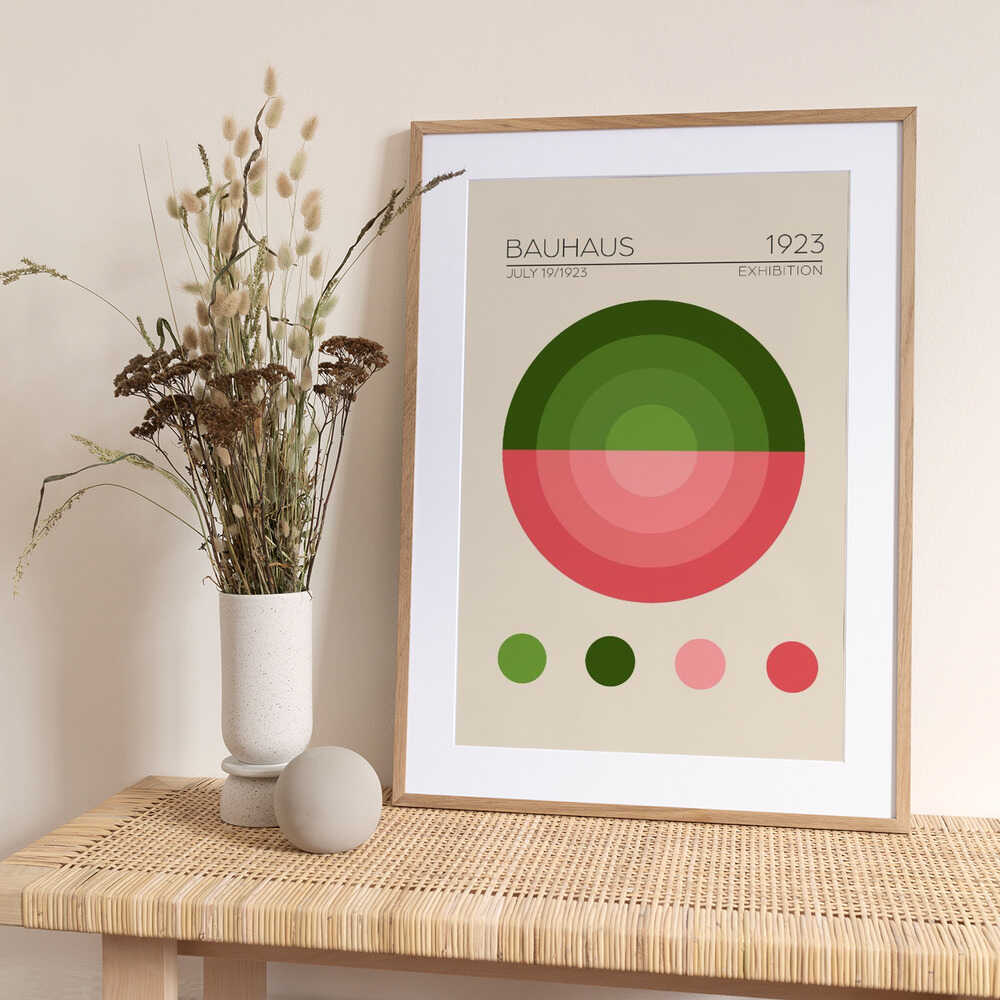 Geometric Harmony - Art Print by Emel Tunaboylu Exhibition Poster