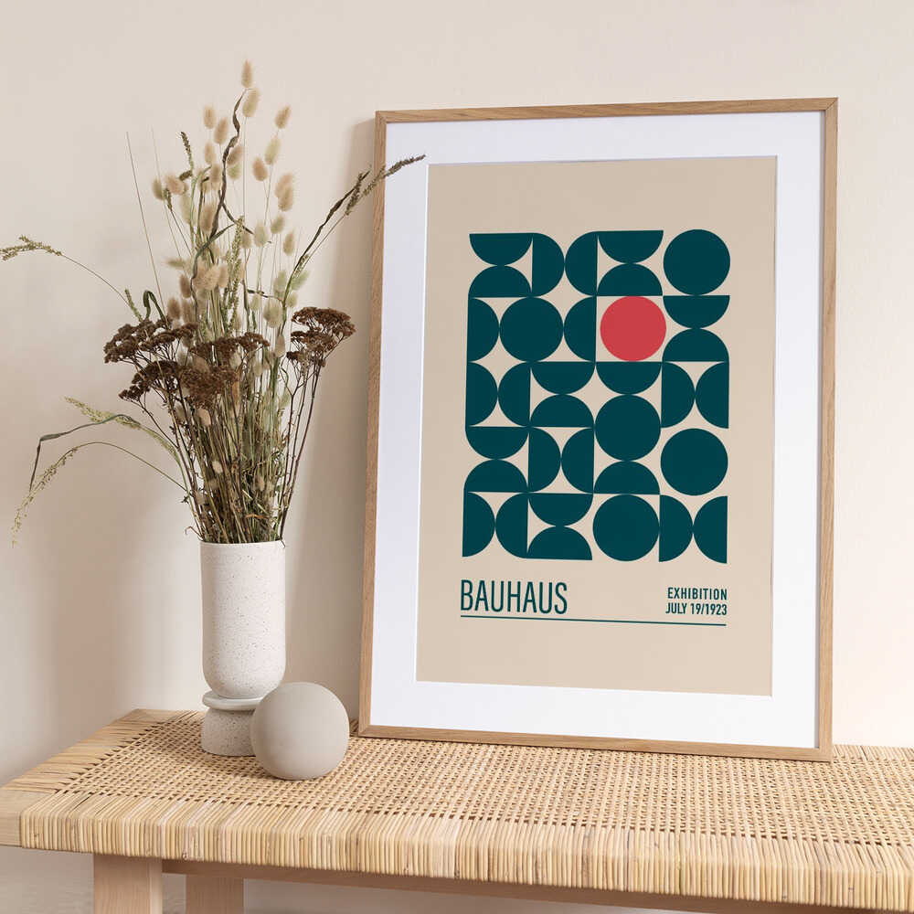 Geometric Harmony - Art Print by Emel Tunaboylu Exhibition Poster