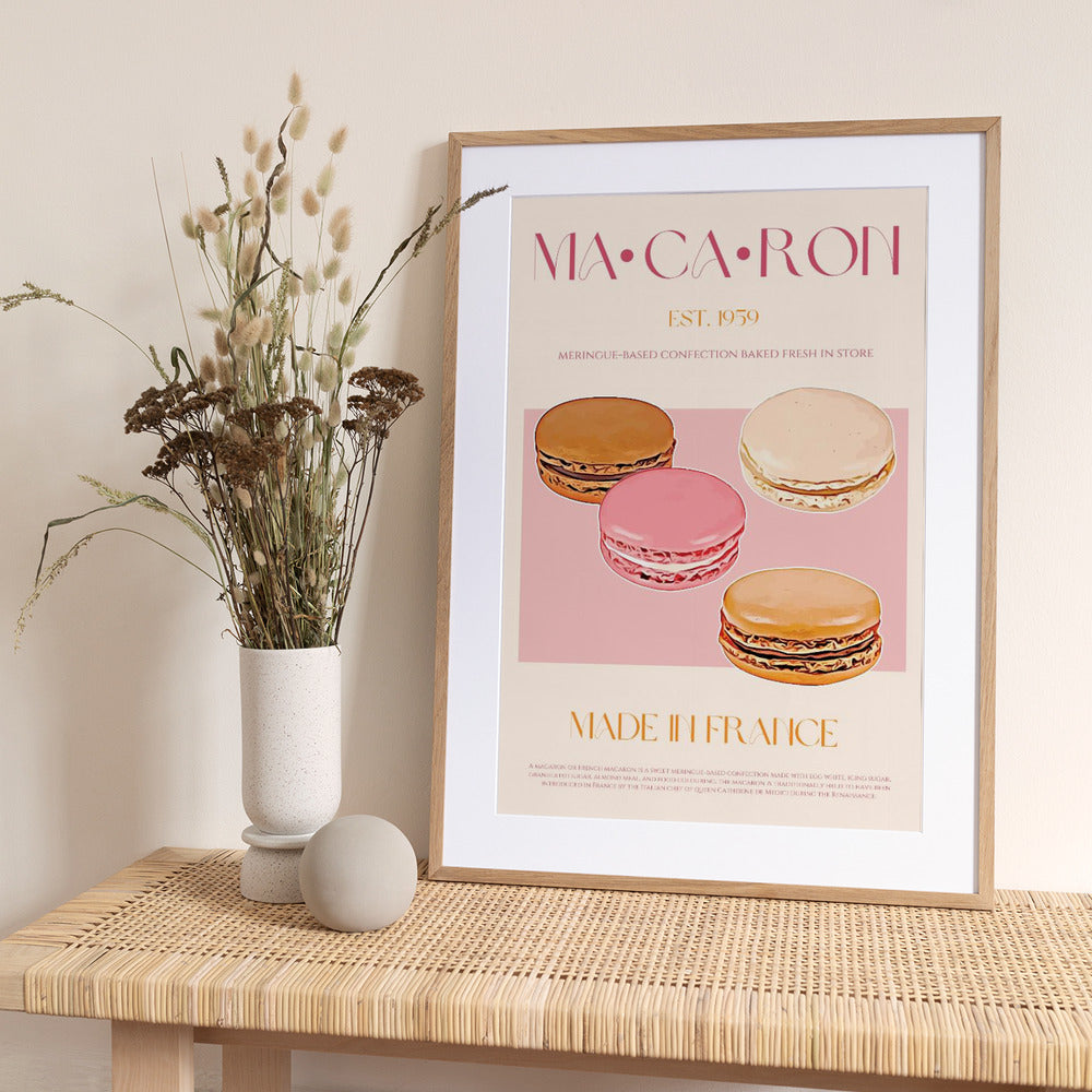 French Macaron Delight - Art Print by Nazma Khokhar