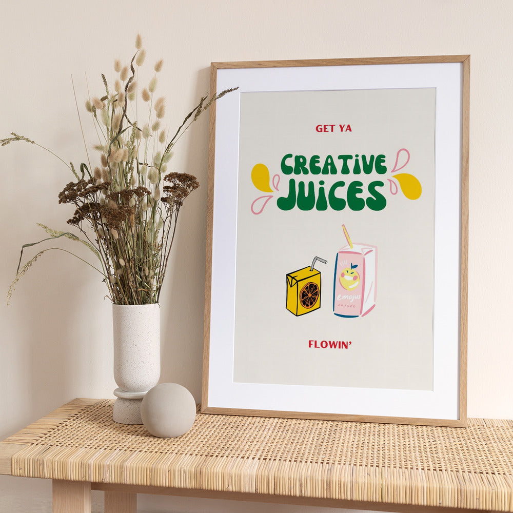 Juice Your Creativity - Art Print by Nazma Khokhar