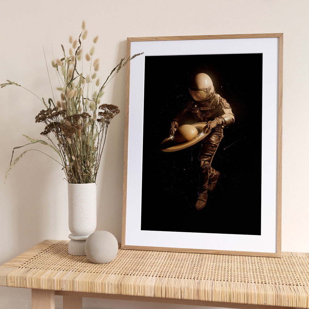 Saturntable - Art Print by Nicebleed