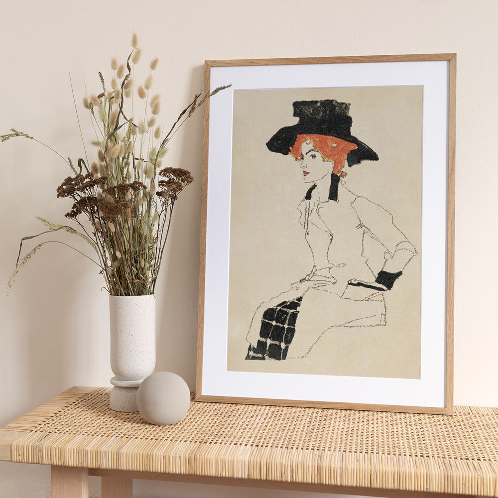 Portrait of a Woman 1910 - Art Print by EGON SCHIELE