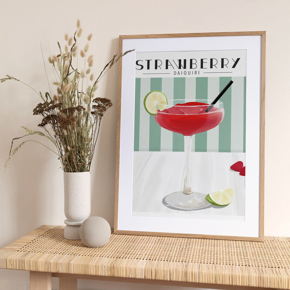 Strawberry Daiquiri - Art Print by ByKammille