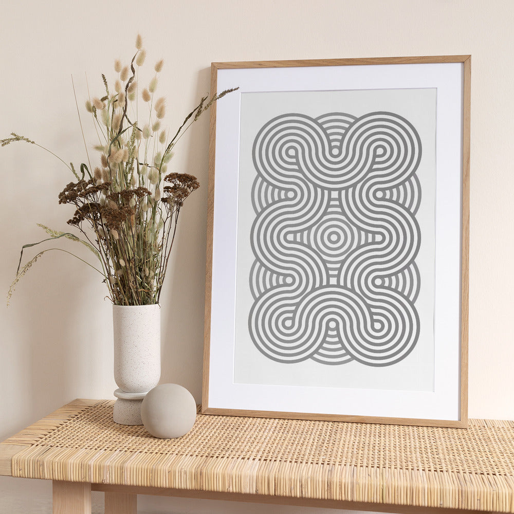 Interwoven Circles - Art Print by Martina
