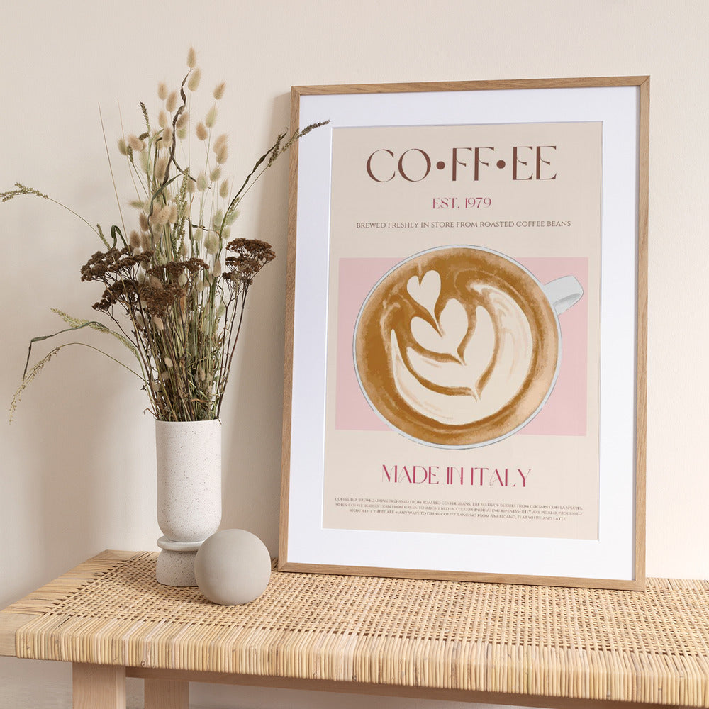 Italian Coffee - Art Print by Nazma Khokhar