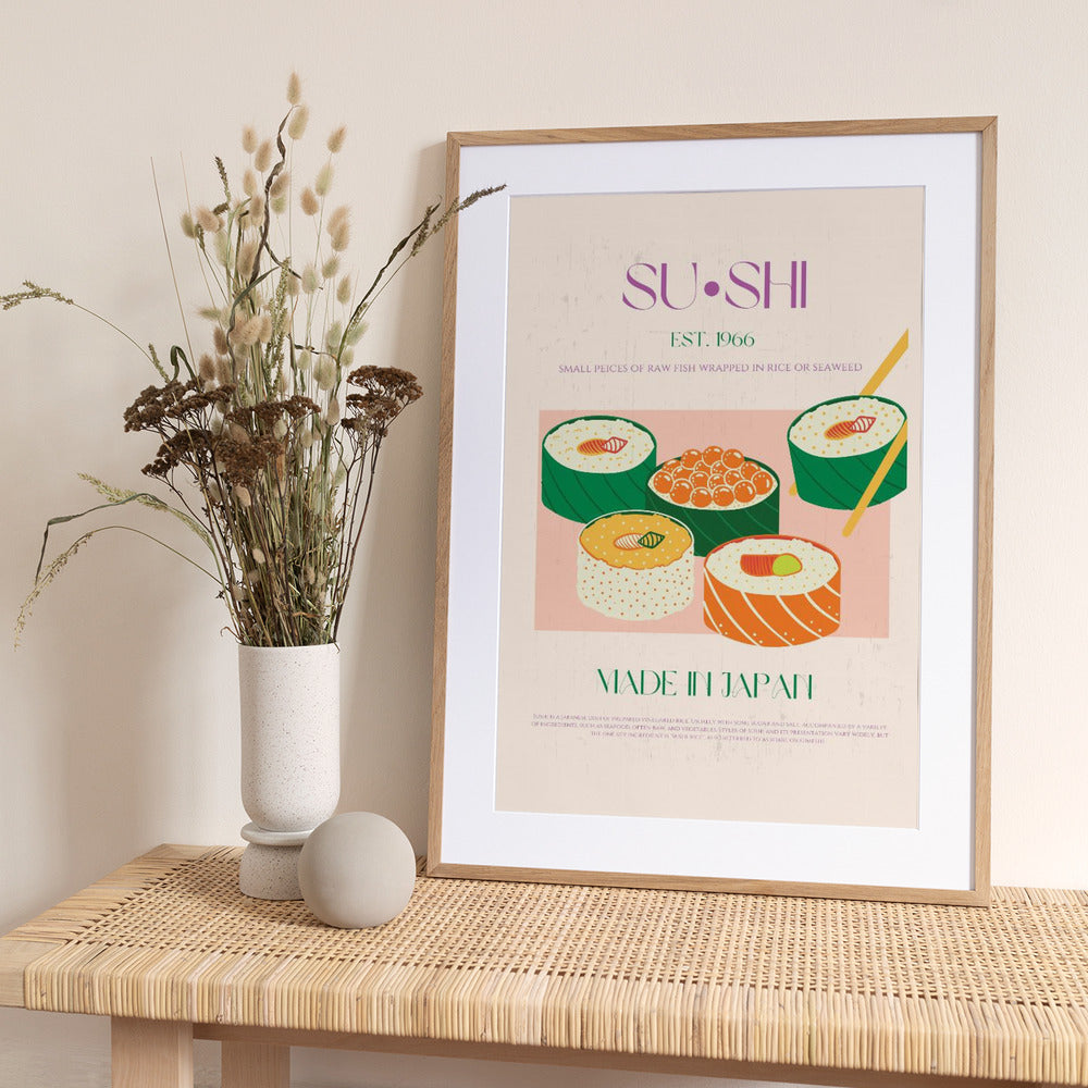 Sushi Delight - Art Print by Nazma Khokhar