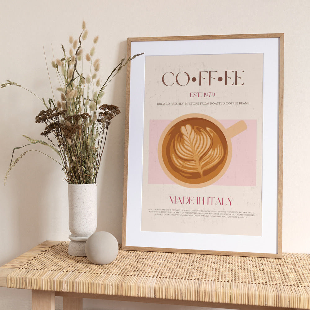 Italian Coffee - Art Print by Nazma Khokhar