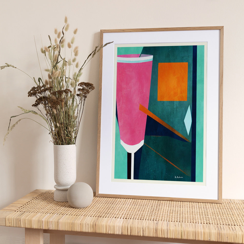 Mon Petite Crement Rosé - Art Print by Bo Anderson