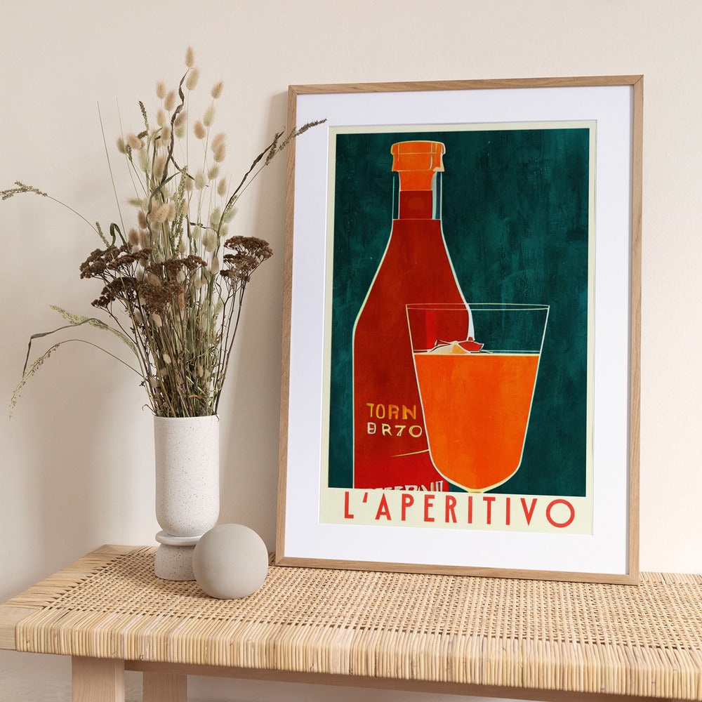 L'aperitivo - Art Print by Bo Anderson