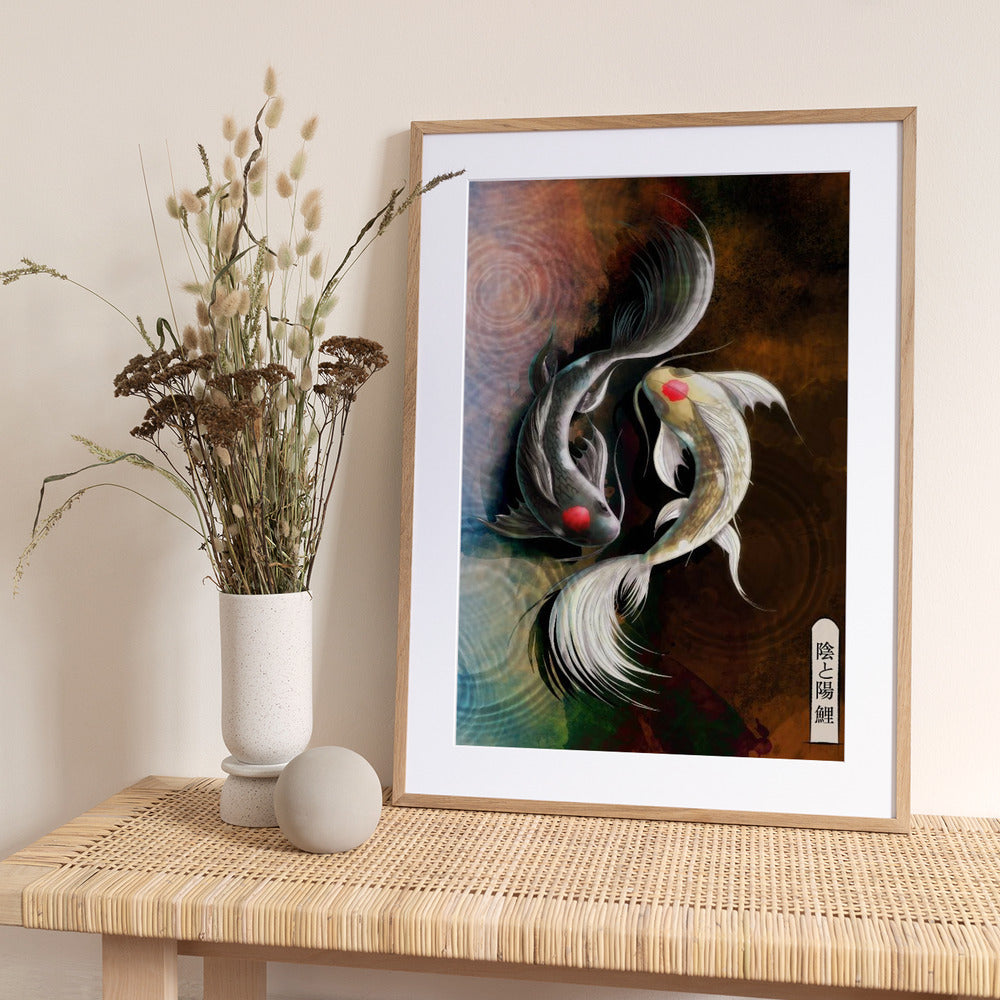 Dark Koi - Art Print by Fadil Roze