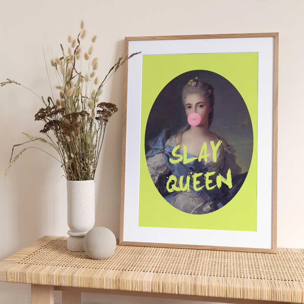 Slayqueenyellow Ratioiso - Art Print by Talitha McQueen