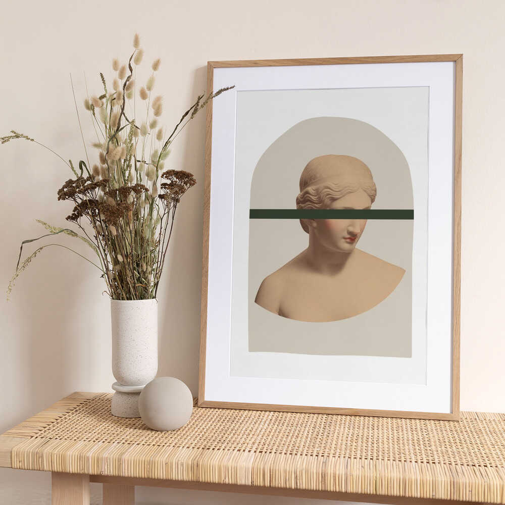 Artemis Mustard and Green - Art Print by Talitha McQueen