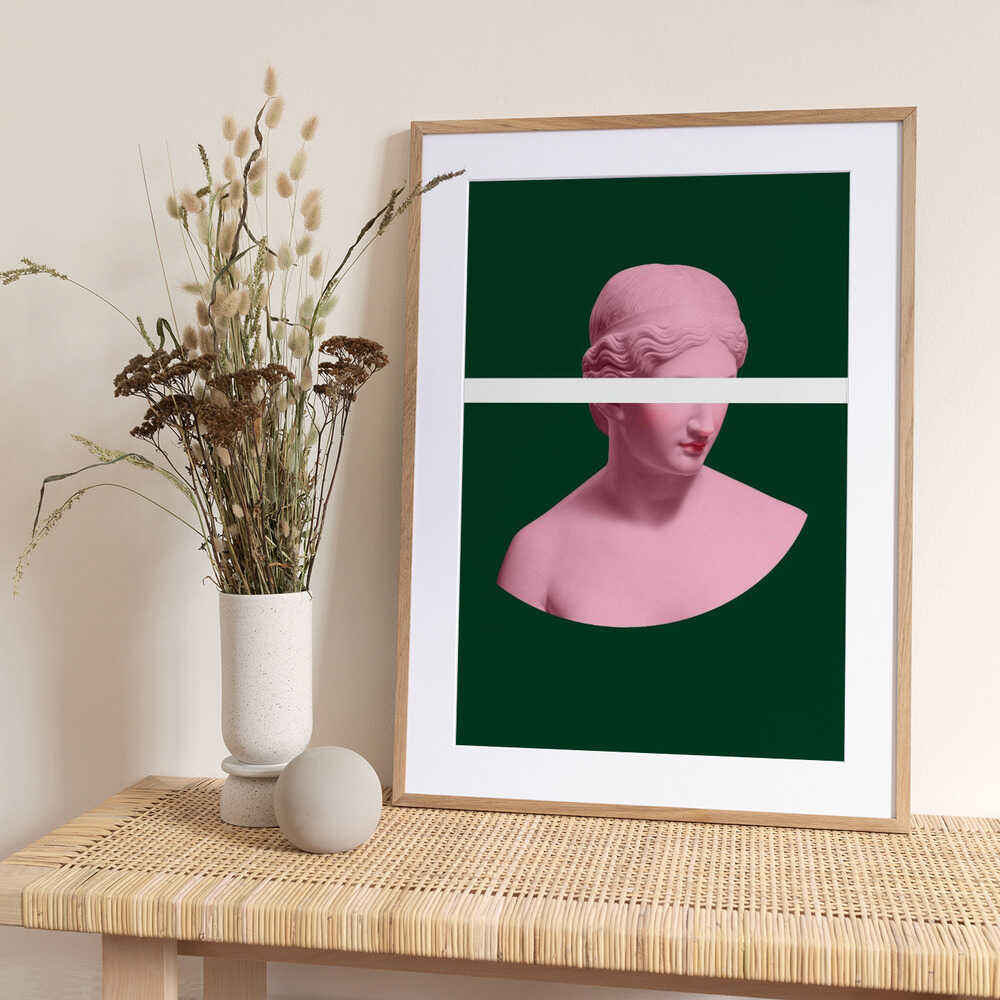 Pink and Green Artemis - Art Print by Talitha McQueen