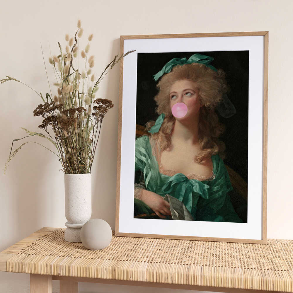 Madame Bubble-Gum - Art Print by Talitha McQueen