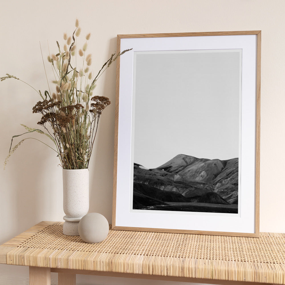 Monochrome Mountains - Art Print by THE MIUUS STUDIO