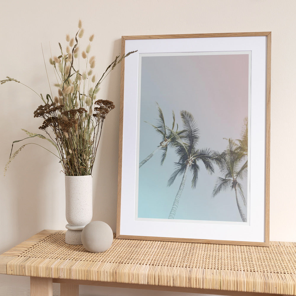 Pastel Palms Bliss - Art Print by THE MIUUS STUDIO