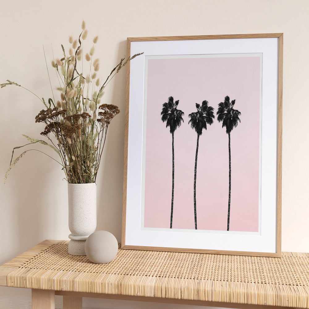 Three Tall Palms - Art Print by THE MIUUS STUDIO