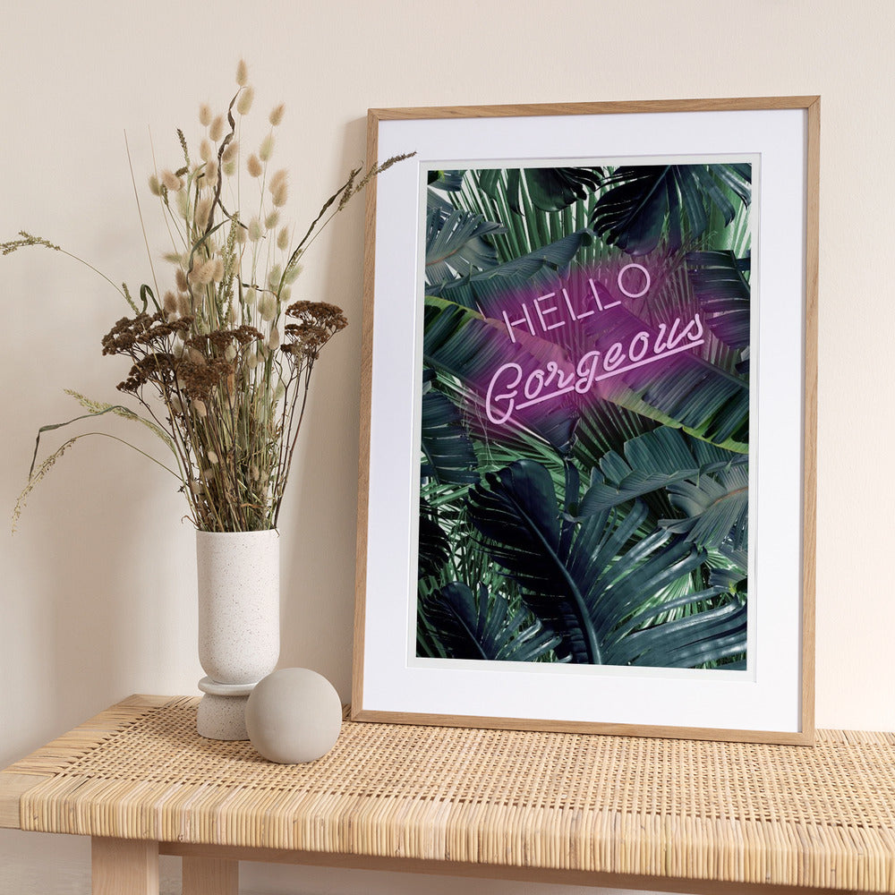 Neon Jungle Greeting - Art Print by THE MIUUS STUDIO
