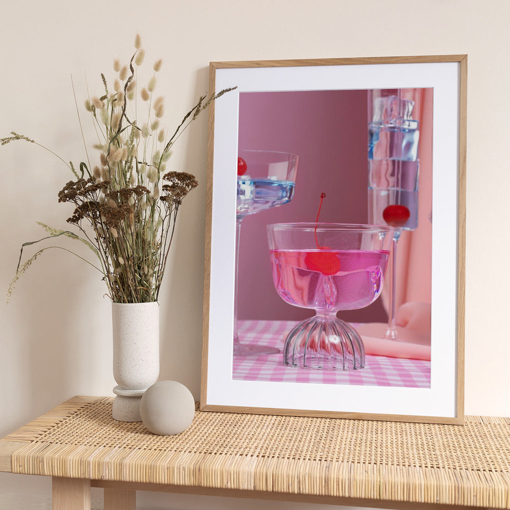 Pink party - Art Print by Julia Ramiro