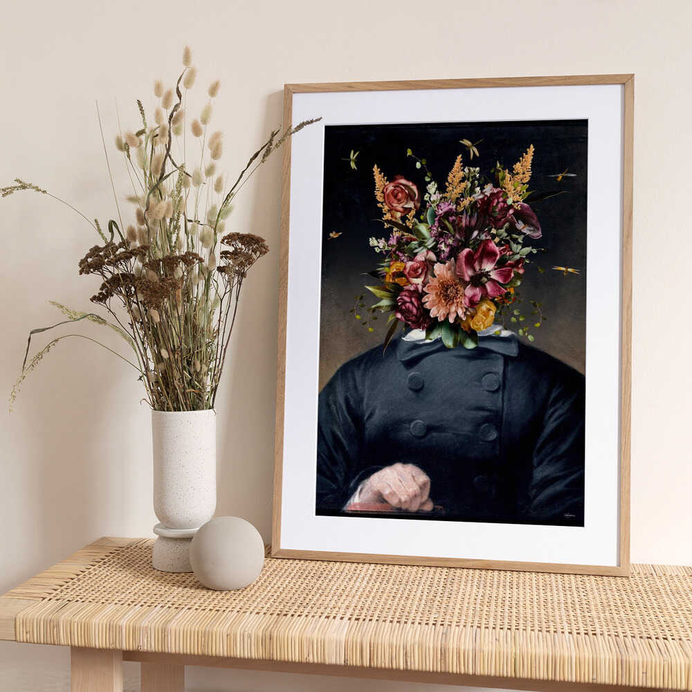 Sir Blackshirt - Art Print by Sue Skellern