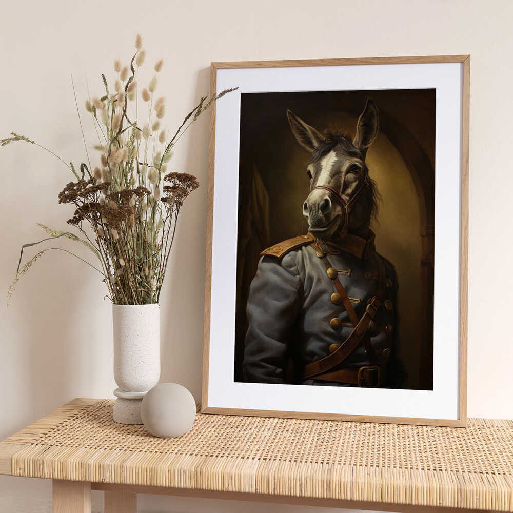 Donkey In Costume 3 - Art Print by Bilge Paksoylu