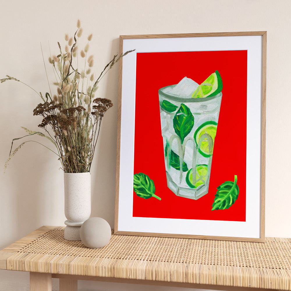 Mojito Extra Mint - Art Print by Alice Straker