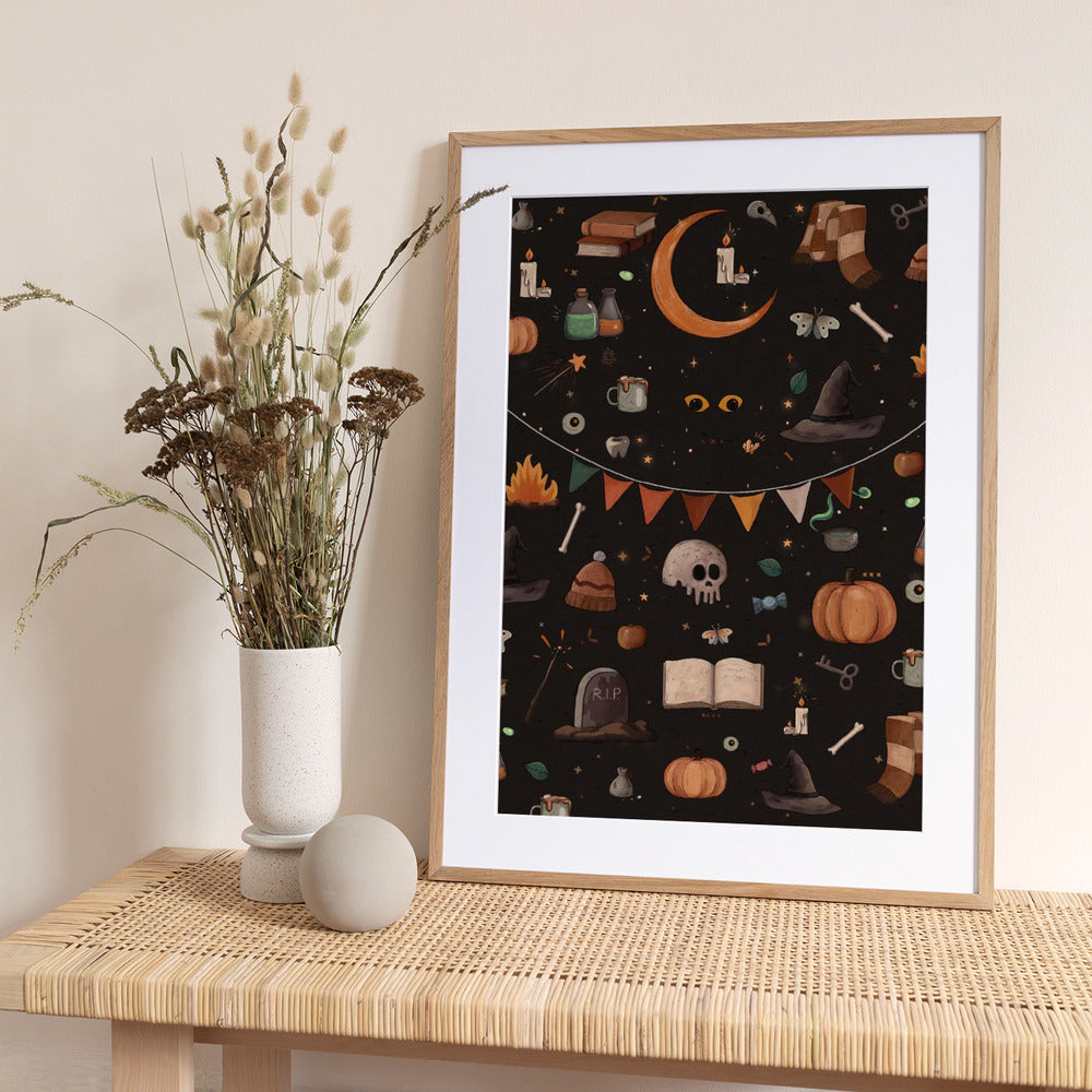 Halloween Theme - Art Print by Xuan Thai