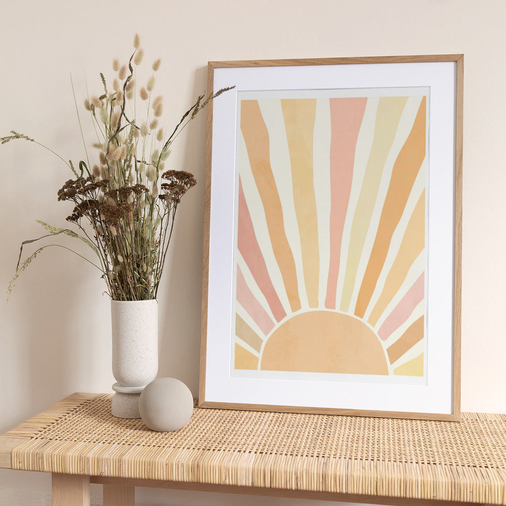 Boho sunrise - Art Print by Sarah Manovski