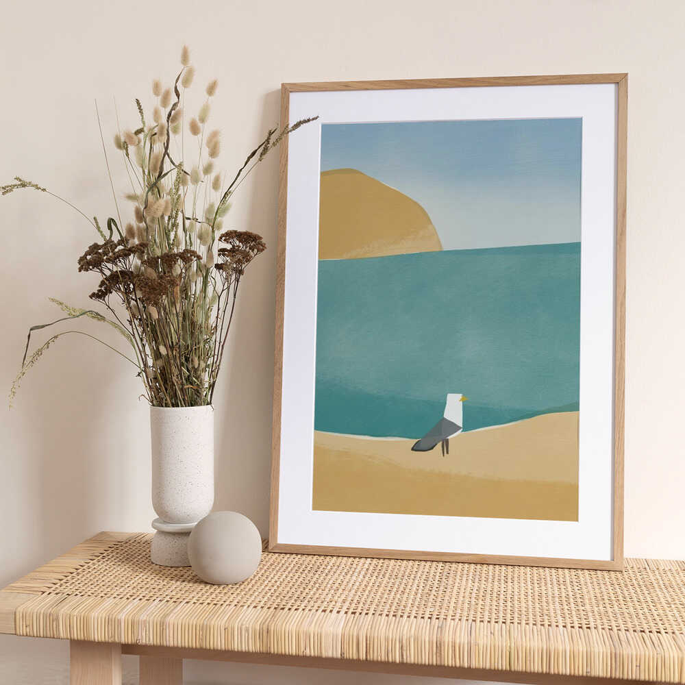 Seaside Serenity - Art Print by Little Dean