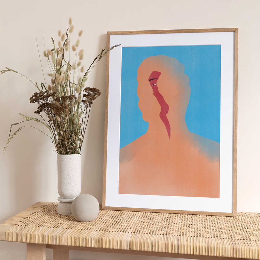 Hidden Gaze - Art Print by Little Dean