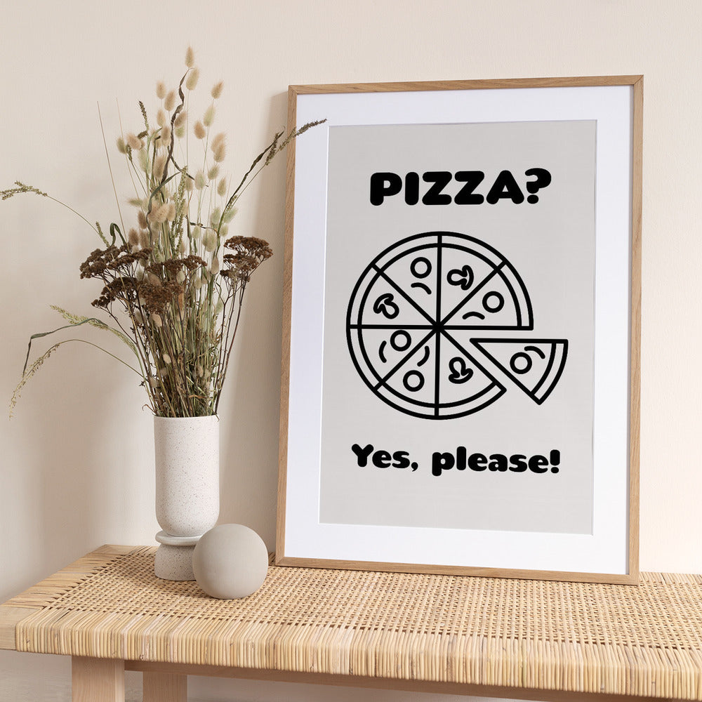 Pizza - Art Print by FINE FINE STUFF