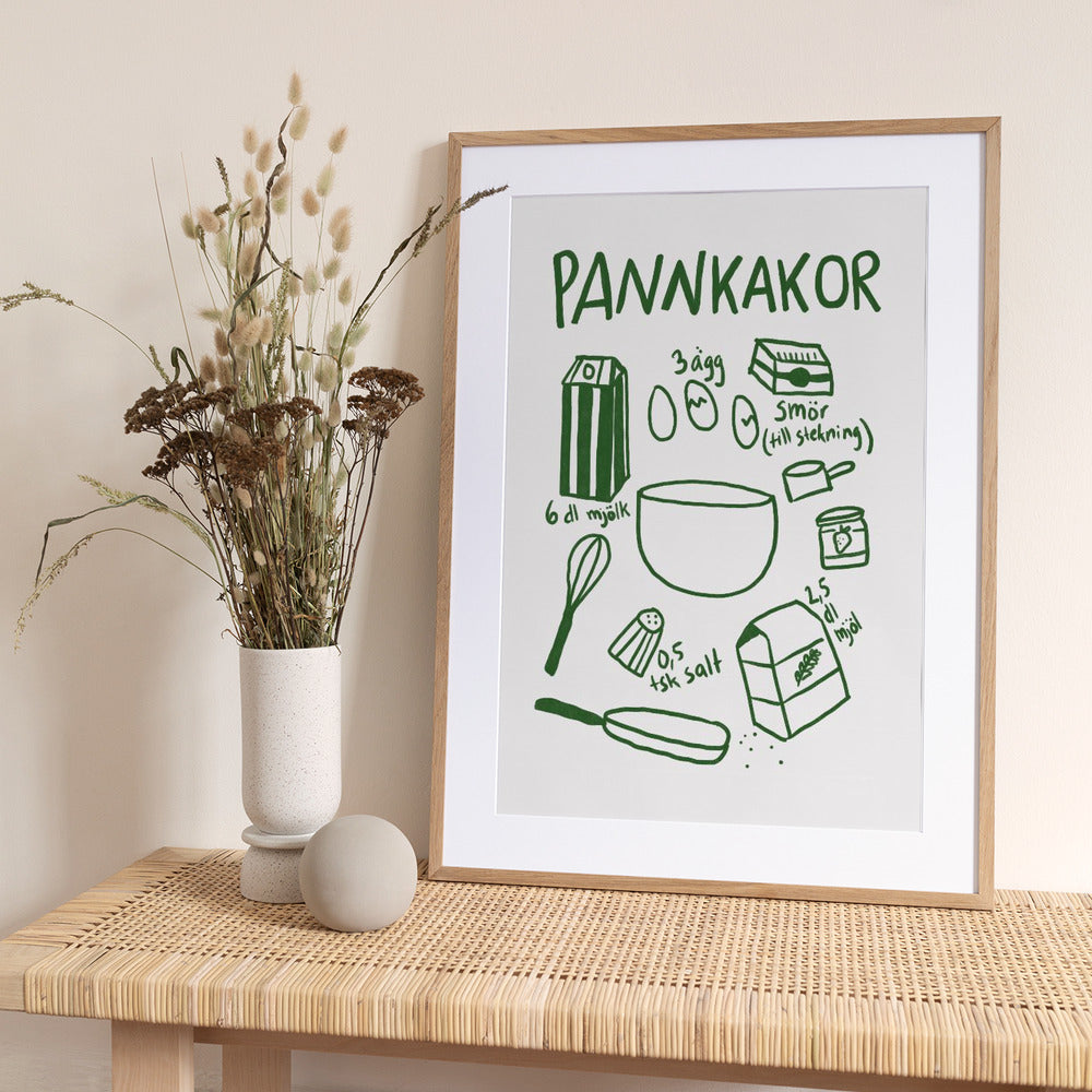 Pancake Ingredients - Art Print by Athene Fritsch