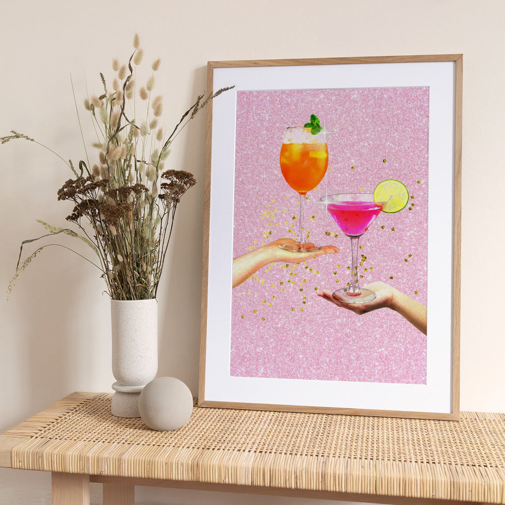 Sparkling Cheers - Art Print by Athene Fritsch
